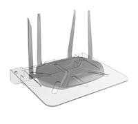 CaSZLUTION Étagère murale flottante en acrylique pour routeur, modem, mini projecteur, box TV, haut-parleur, etc., 30,5 x 25,4 cm (transparent)