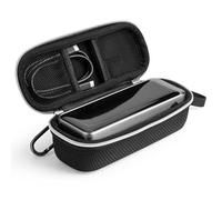 CaSZLUTION Étui de protection rigide en EVA pour batterie externe Anker Prime 250 W 27650 mAh - Résistant aux chocs - Rangement de voyage avec dragonne et mousqueton (étui noir uniquement)