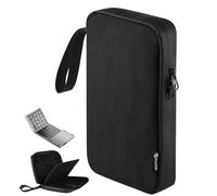 CaSZLUTION Étui de voyage compatible avec clavier Bluetooth ProtoArc XK01 pleine grandeur, sac de rangement pour clavier avec pochette en maille pour clavier portable sans fil pliable et accessoires