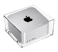 CaSZLUTION Support de bureau en acrylique pour Apple Mac Studio, support compatible avec Mac Studio M1, Mac Mini M1 M2 2010-2023 (transparent)