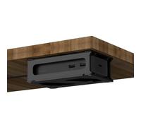 CaSZLUTION Support de montage pour Microsoft Surface Dock 1, Dock 2, support mural et support de bureau en acrylique compatible avec Microsoft Surface Dock (Pd9-00003) - Support uniquement noir