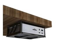 CaSZLUTION Support Mural et Support sous Bureau pour Station d'accueil CalDigit TS5 Thunderbolt 5 15 Ports, Support de Montage en Acrylique Compatible avec TS4 Thunderbolt 4 Hub 18 en 1 (Support Noir