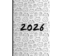 Cat 2026 Week To View Planner With Monthly Calendar and Notes: Cute Weekly Schedule and Journal