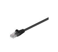 CAT 5e Câble de Liaison, U/UTP, Noir, 0.5m Longueur de Câble