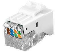 CAT 5e Keystone RJ45 Jack, UTP, 100 MHz, Blanc - 95739