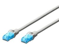 CAT 5e U-UTP patch cord, PVC AWG 26/7, length 1.5 m, color grey