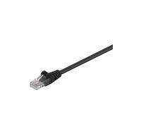 Goobay 95596 CAT 6 Câble de Liaison, U/UTP, Noir, 1.5 m Longueur