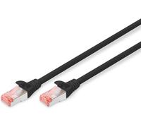 Cat 6-7m LAN Cable - RJ45 Network Cable - S/FTP Shielded - Compatible with Cat 6A & Cat 7 - Black