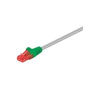CAT 6 Câble de Liaison Croisé, U/UTP, Gris/Vert, 2m Longueur de Câble