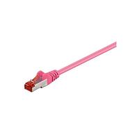 Goobay Câble de liaison 93435 CAT 6 S/FTP (PiMF) Magenta 10 m moulé sans halogène