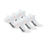 CAT 6 paires de chaussettes pour hommes Sneaker Caterpillar en cheville souple en coton (Blanc, 35-38)