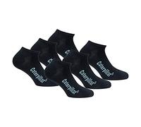 CAT 6 paires de chaussettes pour hommes Sneaker Caterpillar en cheville souple en coton (Noir, 43-46)