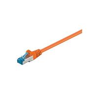 CAT 6a Câble de Liaison, S/FTP (PiMF), Orange, 0.25 m Longueur