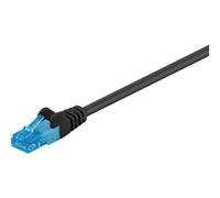 Cat 6a Câble Patch, U/utp, Noir, Conducteur En Cuivre (cu), Gaine De Câble Sans Halogène (lszh). Longueur De Câble 1 M