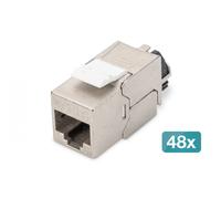 CAT 6A KEYSTONE MOD SHIELD 48X SHIELDED TOOL-FREE CONNECTION