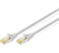 Cat 6A LAN Cable - 2.5m - RJ45 Network Cable - S/FTP Shielded - Cat-6 & Cat-7 Compatible - Grey