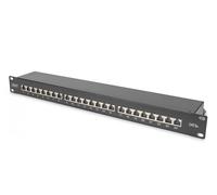 Digitus 24 ports Panneau de brassage 483 mm (19\ ) CAT 6a, CAT 6a (câble brut CAT 7) 1 UH équipé