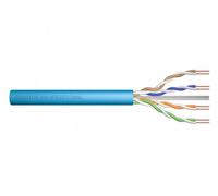 CAT 6A U-UTP installation cable, 500 MHz B2ca (LSZH-1), AWG 23/1, 500 m drum, sx, blue