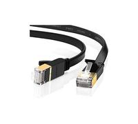 cat 7 plat câble ethernet réseau rj45 haut débit 10gbps 600mhz uftp 8p8c compatible avec routeur modem switch tv box pc xbox ps3 ps4 consoles d