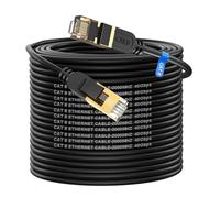 Cat 8 Câble Ethernet 40m, Cable RJ45 Cat 8 Super Débit 40Gbps 2000MHz Double Blindage Compatible avec Routeur Switch Modem Décodeur TV Box Internet PS5 PS4 Xbox Console de Jeux PC