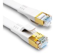 Cat 8 Câble Ethernet 8M,Câble Réseau RJ45 40Gbps 2000MHz Haute Vitesse Blindé S/FTP Internet LAN Câble Compatible avec Routeur Modem PC PS4 TV (8M)
