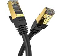 Cat 8 Ethernet Cable, RJ45 10 m Network Cable, Cat8 40Gbps 2000MHz Gigabit S/FTP Internet Lan Cable for PS5, Router, TVs, Xbox, Faster than Cat 6/Cat 7
