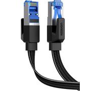 Cat 8 Flat Network Ethernet Cable RJ45 Nylon Braided 26AWG Super Speed 40Gbps 2000MHz Compatible with PC PS5 PS4 Xbox TV Router Switch Modem Decoder Box Internet Powerline (1M)