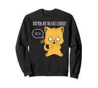 Cat a mangé Le dernier Cookie Kawaii (Anime Japonais) Sweatshirt