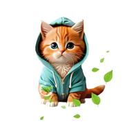 Cat Air Freshener Car Vent - Sea Smell Lovely Cat Shape Aromatherapy Diffuser | Solid Scent Car Perfume Clip | Perfect For Workplace, Bedroom, Home, Office Desk, Locker, Bathroom