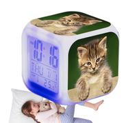 Cat Alarm Clock - Cute Large Screen Electronic Colorful Cat Lovers