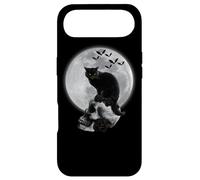 Cat and Skull Moon Gothic Graphic Scary Halloween Coque pour iPhone Air