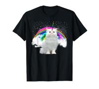 Cat and Unicorn Magical Funny Kitten Rainbow Cats Lover T-Shirt Graphique avec Valeur