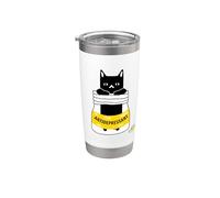 Cat Antidepressant Gobelet isotherme en acier inoxydable double paroi