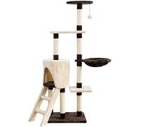 Cat Apartments Arbre à Nid de Chat Un Jouet pour Chat en Sisal avec Nid de Chat Plate-Forme de Saut pour Chat Poste à gratter Cadre d'escalade pour Chat Grande Tour d'arbre à Chat (Couleur: