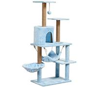 Cat Apartments Cadre d'escalade pour Chat Augmenter Le Cadre d'escalade pour Chat avec Hamac Nid de Chat de Luxe avec Griffoir pour Chat Audacieux en Sisal Tour d'arbre à Chat en Flanelle