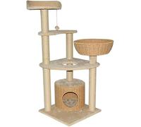 Cat Apartments Cadre d'escalade tissé pour Chat Multifonctionnel à gratter pour Chat Post nid de Chat Arbre à Chat Un Arbre à Chat avec Trou pour Chat Tour d'arbre à Chat (Couleur: Beige,