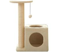 Cat Apartments Installation Simple Cadre pour Chat Petit Nid de Chat Arbre à Chat Cadre d'escalade pour Chat intégré Poste d'escalade pour Chat en Sisal Tour d'arbre à Chat (Couleur:
