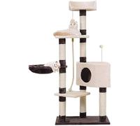 Cat Apartments Nid de Chat Arbre à Chat One Cat Villa Grab Colonne Cadre d'escalade pour Chat Plate-Forme de Saut en Sisal Cadre d'escalade pour Chat Tour d'arbre à Chat (Couleur: Une