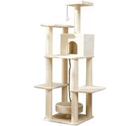 Cat Apartments Plateforme de Saut pour Chat Cadre d'escalade pour Chat en Bois Massif Grand Cadre d'escalade pour Chat Nid de Chat Arbre à Chat Un Cadre pour Chat en Sisal Villa pour Chat Tour