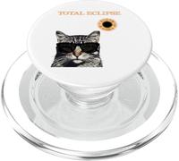 Cat Art Éclipse Solaire 2026 Totalité 8 Avril Hommes Femmes Enfants PopSockets PopGrip pour MagSafe