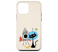 Cat Astronaut Space Retro Atomic Age Mid-Century Modern Coque pour iPhone 12 Mini