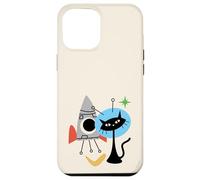 Cat Astronaut Space Retro Atomic Age Mid-Century Modern Coque pour iPhone 12 Pro Max