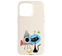 Cat Astronaut Space Retro Atomic Age Mid-Century Modern Coque pour iPhone 15 Pro Max