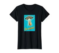 Cat-astrophe! - Affiche de Film rétro avec Soucoupe Volante OVNI T-Shirt Graphique avec Valeur