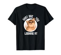 Cat Baby - Qu'est-ce Que tu regardes ? T-Shirt Graphique avec Valeur