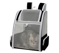 Cat Backpack, Large-Caliber Pet Carrier, Portable Travel Backpack with Non-Slip Bottom Plate, Breathable, Comfortable for Small to Medium Cats and Dogs, Polyester Material