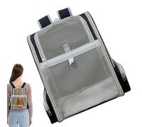 Cat Backpack, Large-Caliber Pet Carrier with Non-Slip Bottom Plate, Polyester Breathable & Comfortable Travel Bag, Portable Pet Supplies for Small & Medium Animals for Outdoor