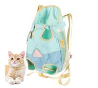 Cat Backpack | Portable Breathable Mesh Pet Carrier For Travel, Walking, Hiking, And Camping. Foldable And Ventied Design For Comfortable Outdoor Adventures With Your Cat or Dog.