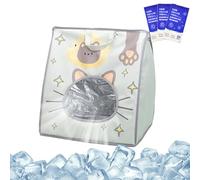Cat Bag Carrier, Carrying Case with Ice Pack, 15.16x11.81x15.75 inches Ventilated Foldable Holder, Insulated Cooling Transport for Bike Car Camping Airline Outdoor Travel