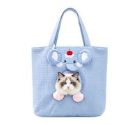 Cat Bag Carrier - Elephant Shape Pet Outdoor Sling Tote with Opening